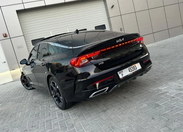 Kia GT k5 2023 BLACK RENTAL IN DUBAI - undefined